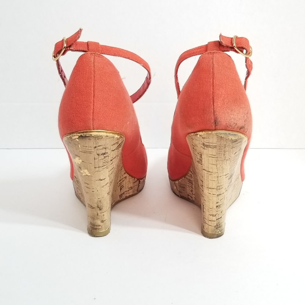 Call It Spring Size 7 Peach Wedges - image 4